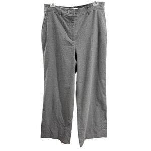 BODEN wool wide leg charcoal gray pants Size 10R